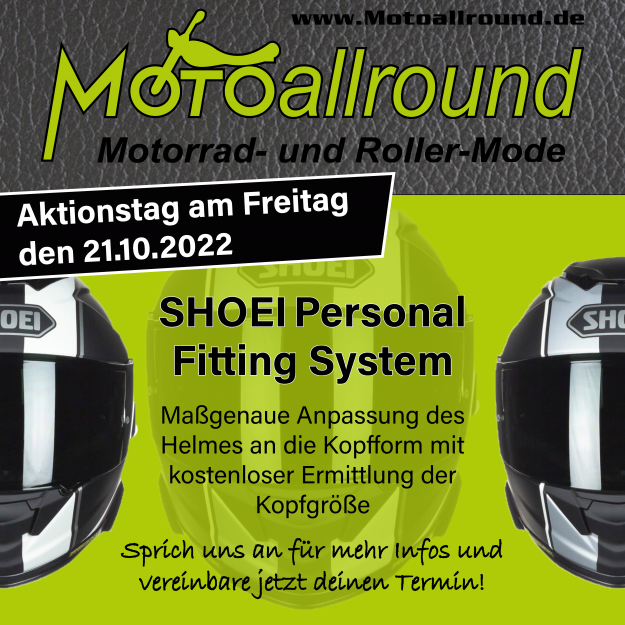 Shoei personal fitting system